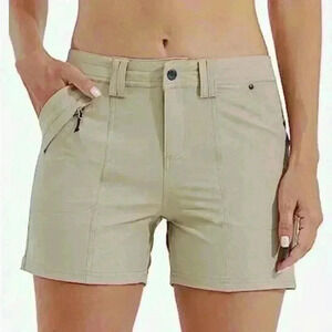 NWOT Willit Women’s Golf Hiking Casual Outdoor Quick Dry Khaki Shorts Size 4